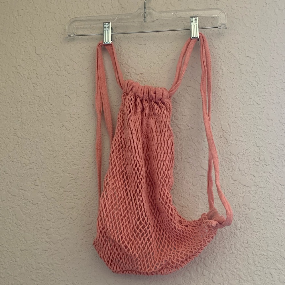Zero waste mesh bag in peach brand new without tags